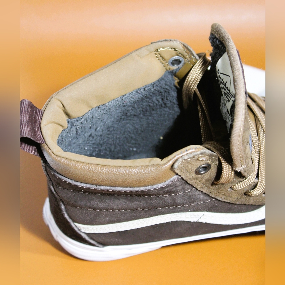Vans Sk8 Hi MTE Dark earth/tan suede and leather. EUC  men's 8 - Picture 8 of 15